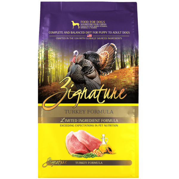 Zignature - Turkey Formula - Dry Dog Food - Various Sizes Hot on Sale