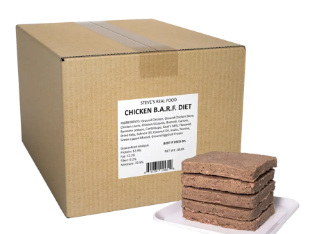 Steve s Real Food - BARF Chicken Patties - Raw Dog Food - 20 lb (Local Delivery Only) For Discount