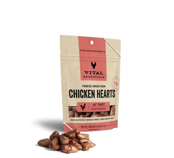 Vital Essentials - Freeze-Dried Chicken Hearts Cat Treat Online Sale