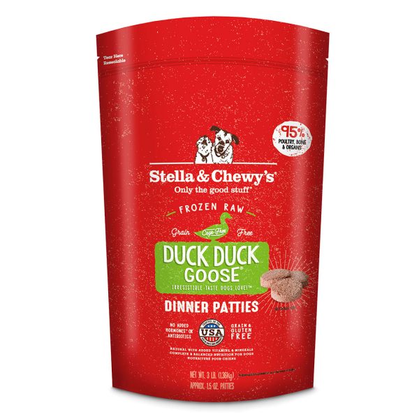 Stella & Chewy s - Duck Duck Goose Dinner Patties - Raw Frozen Dog Food - Various Sizes (Local Delivery Only) Cheap