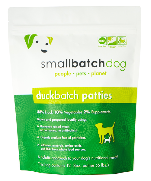 Small Batch - Frozen Duck Batch Patties - Raw Dog Food - 6 lb (Local Delivery Only) For Cheap