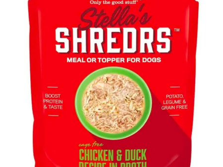 Stella & Chewy s - Shredrs Chicken & Duck in Broth - Wet Dog Food - 2.8oz Online Sale