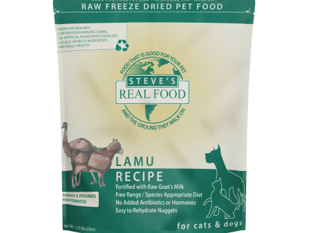 Steve s Real Food - Lamu Lamb Emu Nuggets - Freeze-Dried Dog Food - 1.25 lb Online Sale