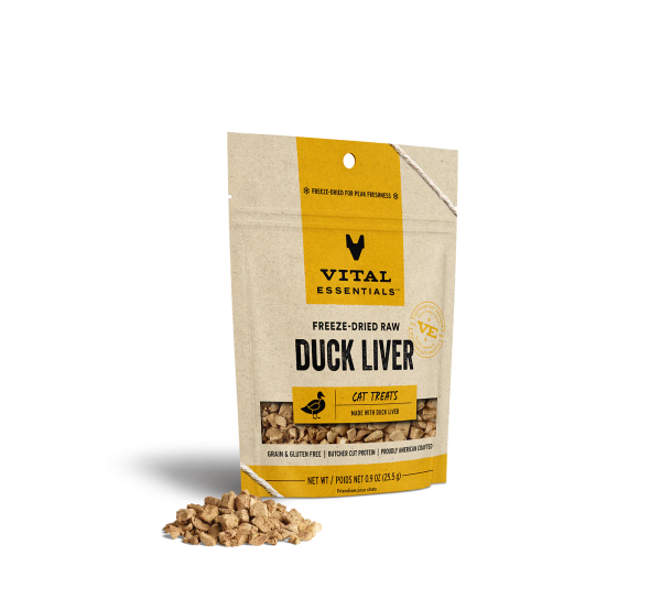 Vital Essentials - Freeze-Dried Duck Liver Cat Treat Discount