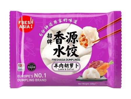 Lamb & Carrot Dumplings FRESHASIA 400g For Sale