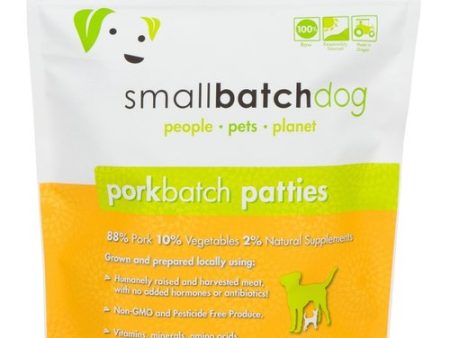 Small Batch - Pork Batch Patties - Raw Dog Food - 6 lb (Local Delivery Only) Hot on Sale