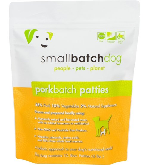 Small Batch - Pork Batch Patties - Raw Dog Food - 6 lb (Local Delivery Only) Hot on Sale