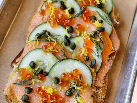 Salmon on Salmon Toast For Cheap