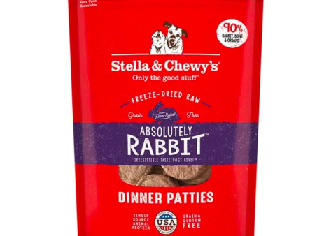 Stella & Chewy s - Absolute Rabbit Dinner Patties - Freeze-Dried Dog Food - Various Sizes on Sale