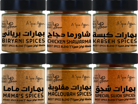 CHEF DEEMA S ULTIMATE MIDDLE EASTERN SEASONINGS 6-PACK SET For Cheap