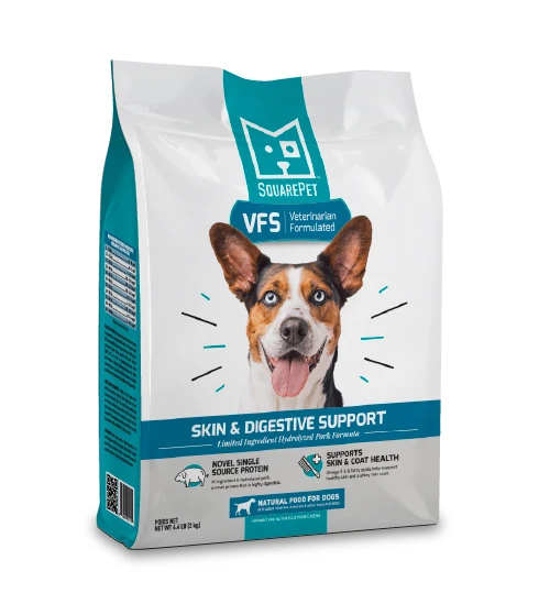 SquarePet - VFS Skin & Digestive Support - Dry Dog Food - Various Sizes For Discount