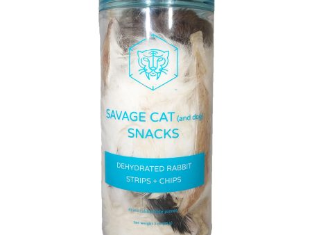 Savage Cat - Dehydrated Rabbit Strips + Chips Supply