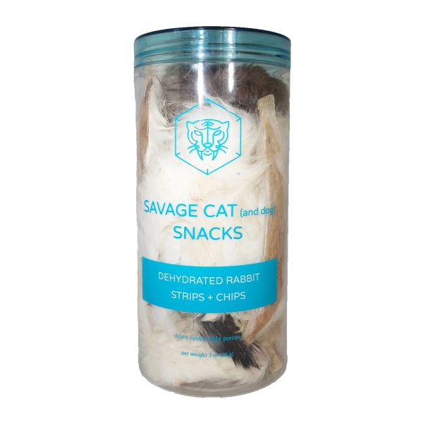 Savage Cat - Dehydrated Rabbit Strips + Chips Supply