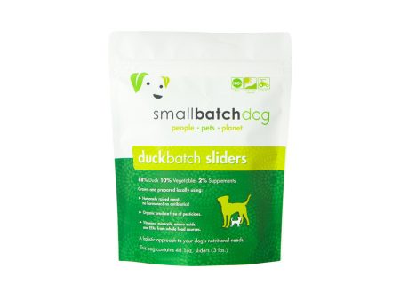 Small Batch - Frozen Duck Batch Sliders - Raw Dog Food - 3 lb (Local Delivery Only) Supply