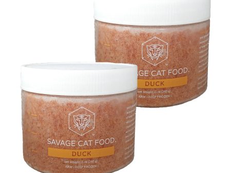 Savage Cat - Duck - Raw Cat Food - 12oz (Local Delivery Only) For Cheap