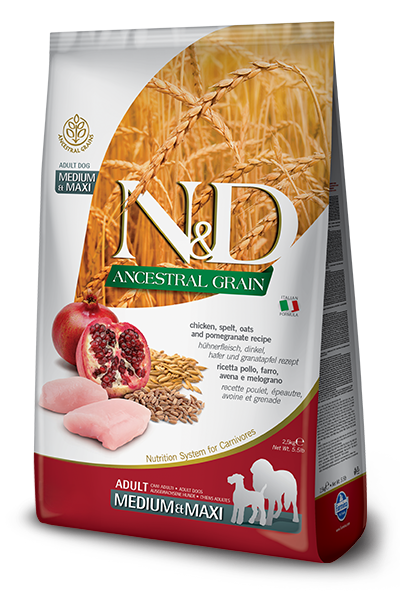 Farmina - N&D Ancestral Grain Chicken & Pomegranate Adult Medium & Maxi - Dry Dog Food - 26.5lb Cheap