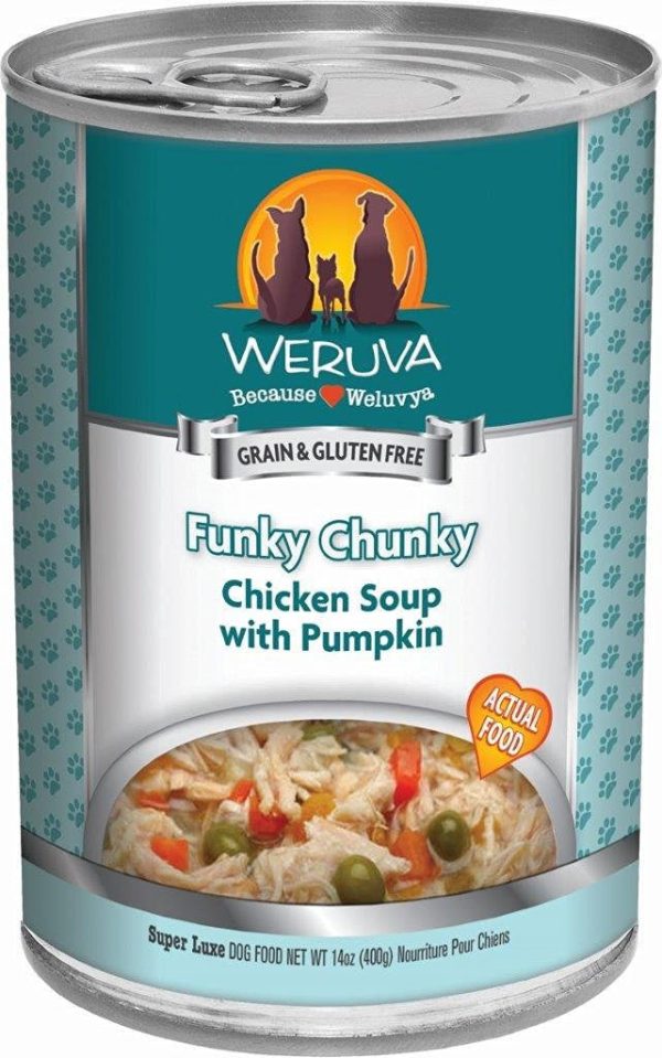 Weruva - Funky Chunky Chicken Soup with Pumpkin - Wet Dog Food - 14oz Sale