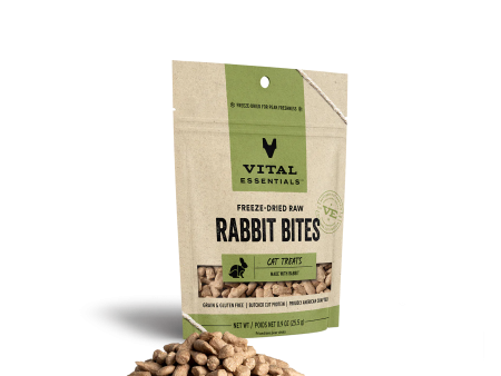 Vital Essentials - Freeze-Dried Rabbit Bites Cat Treat on Sale