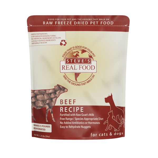 Steve s Real Food - Beef Nuggets - Freeze-Dried Dog Food - 1.25 lb on Sale