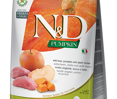 Farmina - N&D Pumpkin, Boar & Apple Adult Medium & Maxi - Dry Dog Food - Various Sizes on Sale