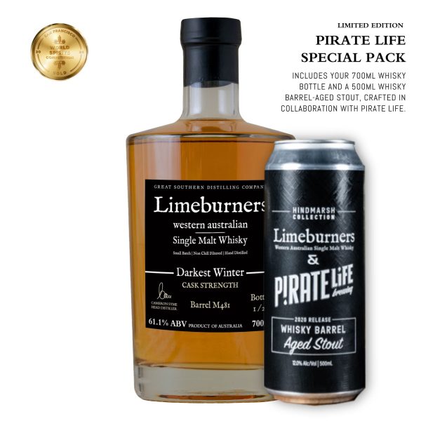 Limeburners Single Malt Whisky Darkest Winter 61.1% (AWARD M481) Discount