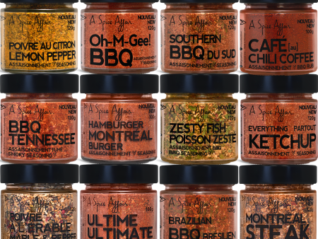 THE HOLY GRILL 12-PACK BBQ SPICE SET Online Hot Sale