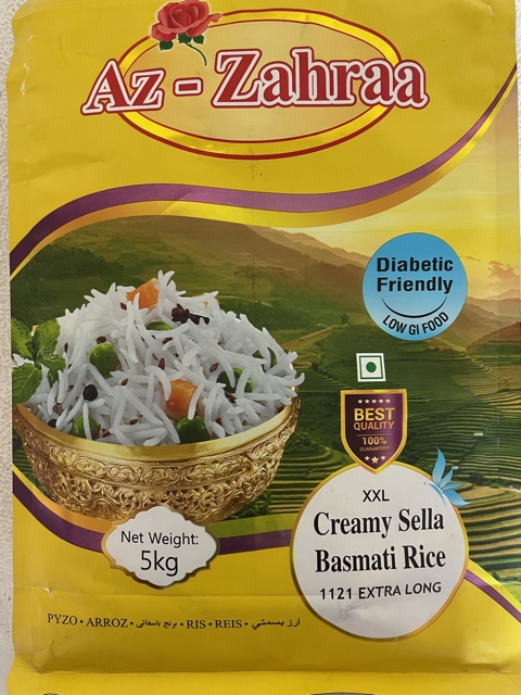 Az-Zahraa Creamy Sella Basmati Rice Hot on Sale