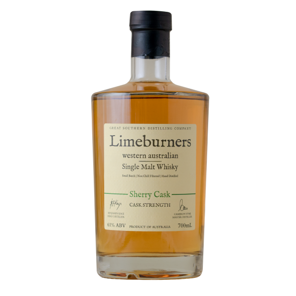 Limeburners Single Malt Whisky Sherry Cask Strength 61% Fashion