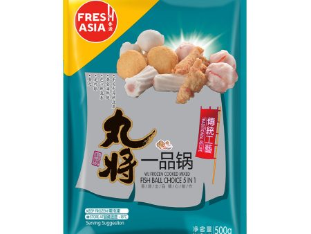 WJ Cooked Mixed Fish Ball Choice 5 in 1 FRESHASIA 500g Sale