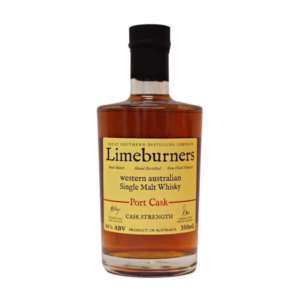 Limeburners Single Malt Whisky Port Cask Strength 61% (M748b) - 350ml on Sale