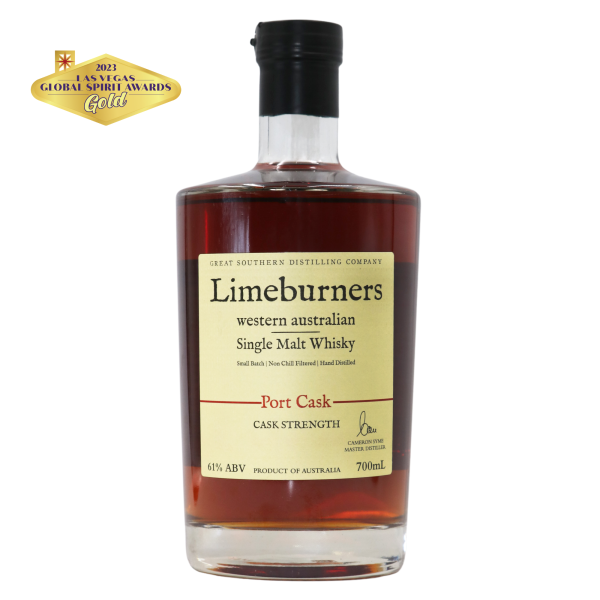 Limeburners Single Malt Whisky Port Cask Strength 61% (AWARD M607) Online Hot Sale