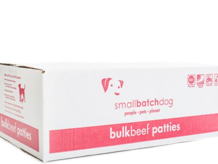 Small Batch - Frozen Beef Batch Patties - Raw Dog Food - 18 lb (Local Delivery Only) Supply