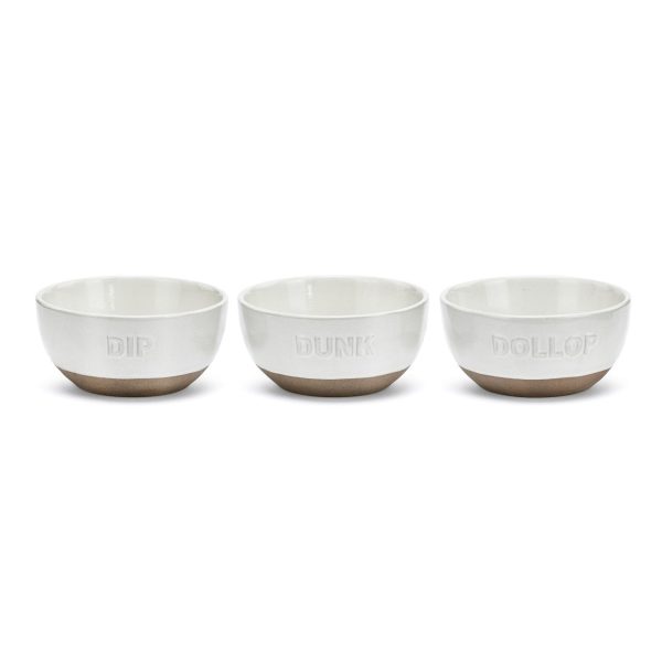 White Dollop Dipping Bowls Fashion