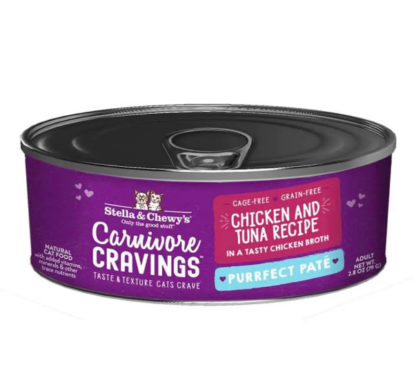 Stella & Chewy s - Carnivore Cravings Purrfect Paté Chicken & Tuna - Wet Cat Food - 2.8oz on Sale