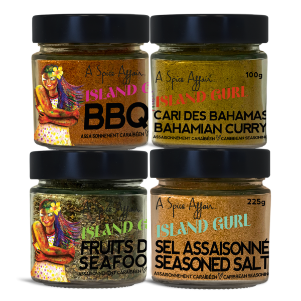 ISLAND GURL’S DINE IN PARADISE CARIBBEAN SEASONINGS 4-PACK on Sale