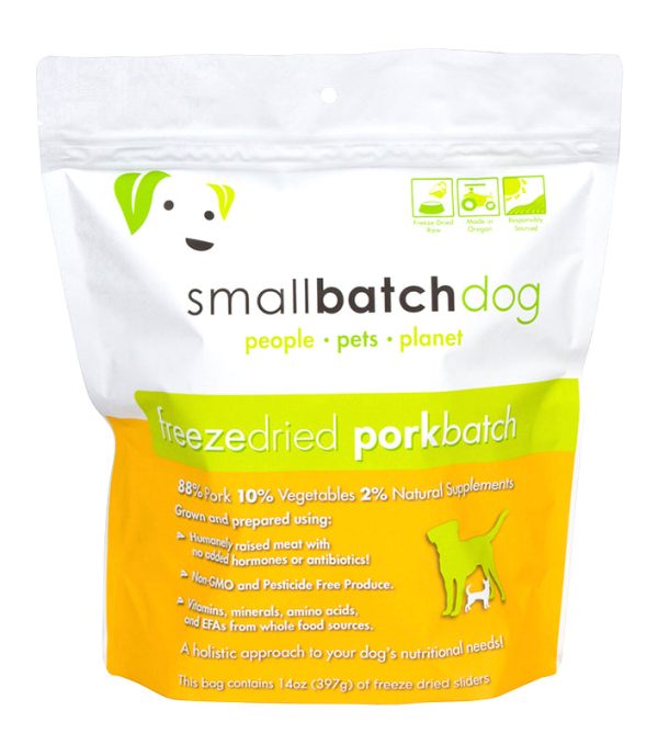 Small Batch - Pork Sliders - Freeze-Dried Dog Food - 14oz Discount