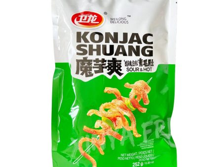 Konjac Shuang Snack Sour&Hot WEILONG 252g Sale