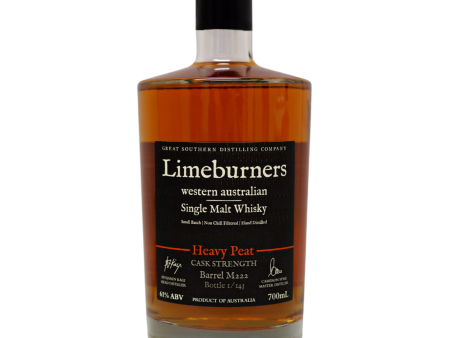 Limeburners Single Malt Whisky Heavy Peat 61% (M222) Hot on Sale