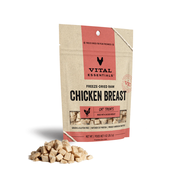 Vital Essentials - Freeze-Dried Chicken Breast Cat Treat For Cheap