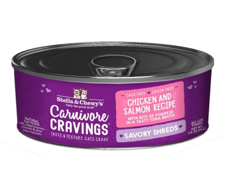 Stella & Chewy s - Carnivore Cravings Savory Shreds Chicken & Salmon - Wet Cat Food - 2.8oz Online Hot Sale