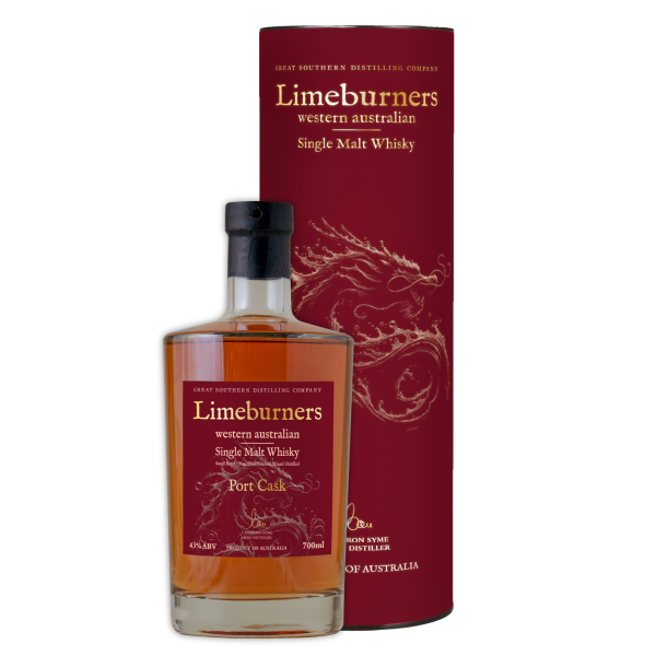 Limeburners Single Malt Whisky Port Cask Year of the Dragon (in gift canister) - 700ml on Sale