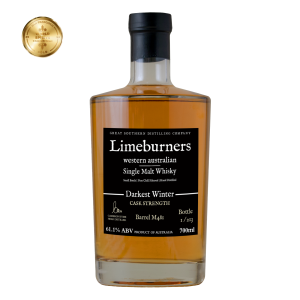 Limeburners Single Malt Whisky Darkest Winter 61.1% (AWARD M481) Discount