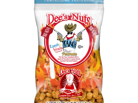 Ranch & Sriracha Gourmet Peanuts 4 Oz Bag Hot on Sale