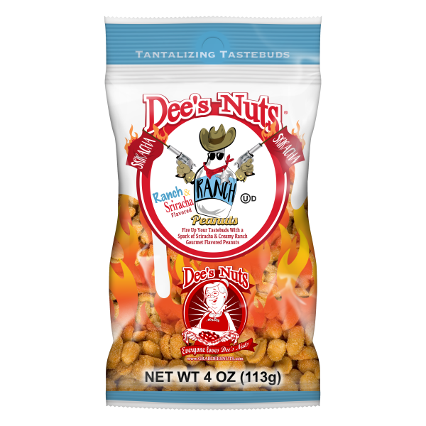 Ranch & Sriracha Gourmet Peanuts 4 Oz Bag Hot on Sale