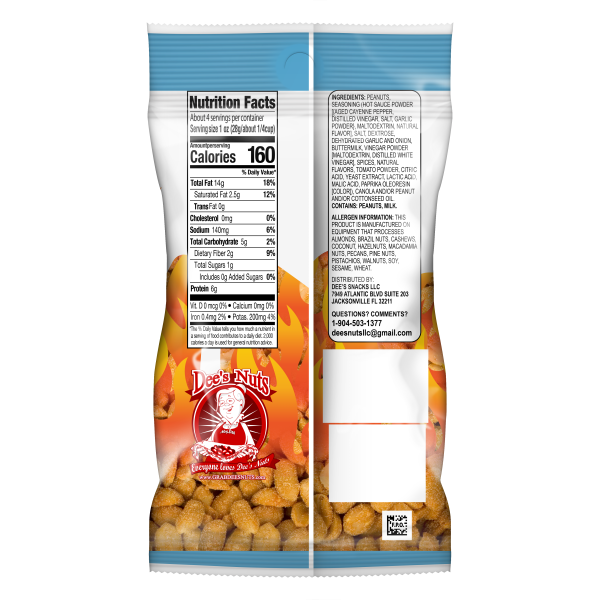 Ranch & Sriracha Gourmet Peanuts 4 Oz Bag Hot on Sale