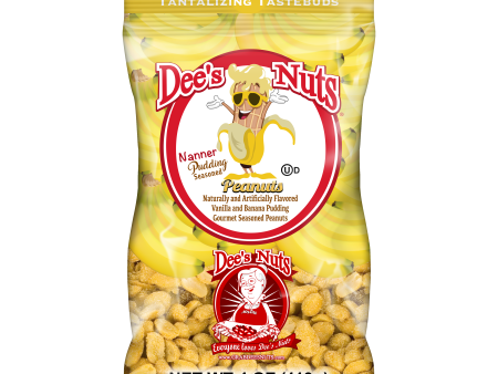 Nanner Pudding Gourmet Peanuts  4 Oz  Bag Online now