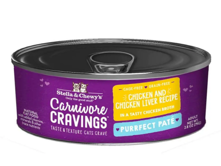 Stella & Chewy s - Carnivore Cravings Purrfect Paté Chicken & Chicken Liver - Wet Cat Food - Various Sizes For Cheap