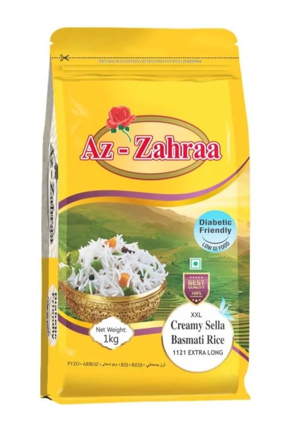 Az-Zahraa Creamy Sella Basmati Rice Hot on Sale