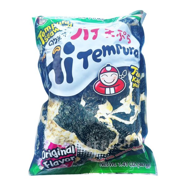 Tempura Seaweed Snack Origina Flavor TAO KAE NOI 40g Hot on Sale