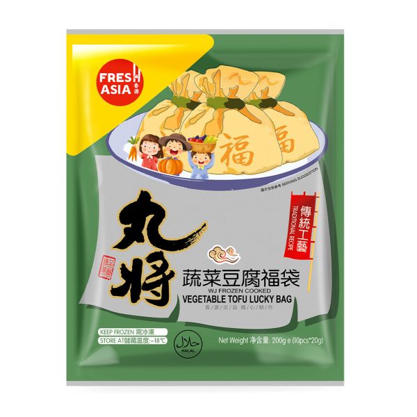 WJ Vegetable Tofu Lucky Bag FRESHASIA 200g Hot on Sale